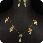 Jadau Invisible set with Earrings 110 - Image 2