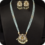 Victorian long Mala Necklace Set 225 - Image 3